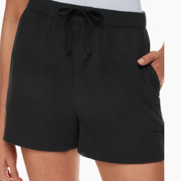 Wilfred Free Black Cotton Sail Shorts XXS - Picture 2 of 8